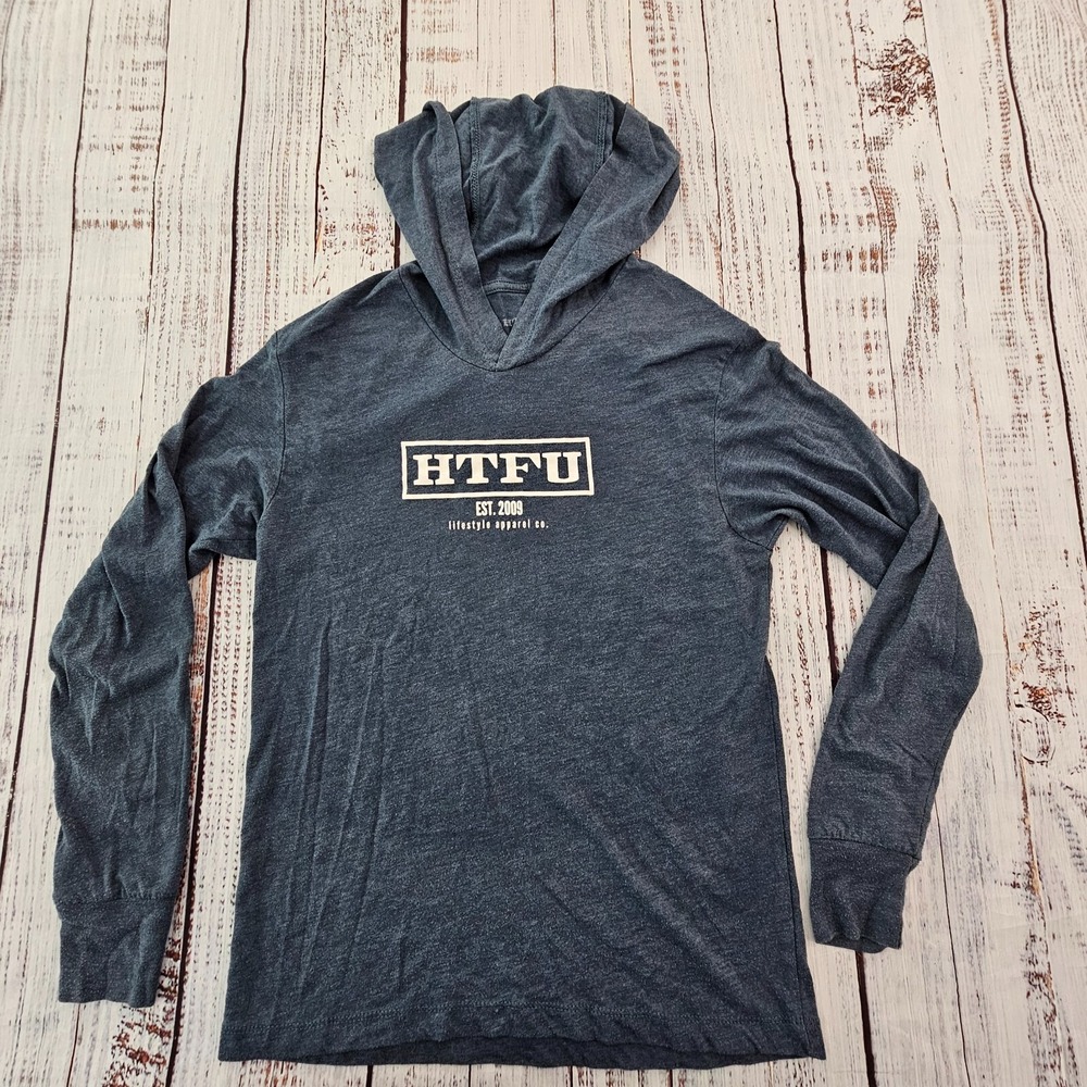 Harden TF Up Blue Long Sleeve Hooded T-Shirt Men's S